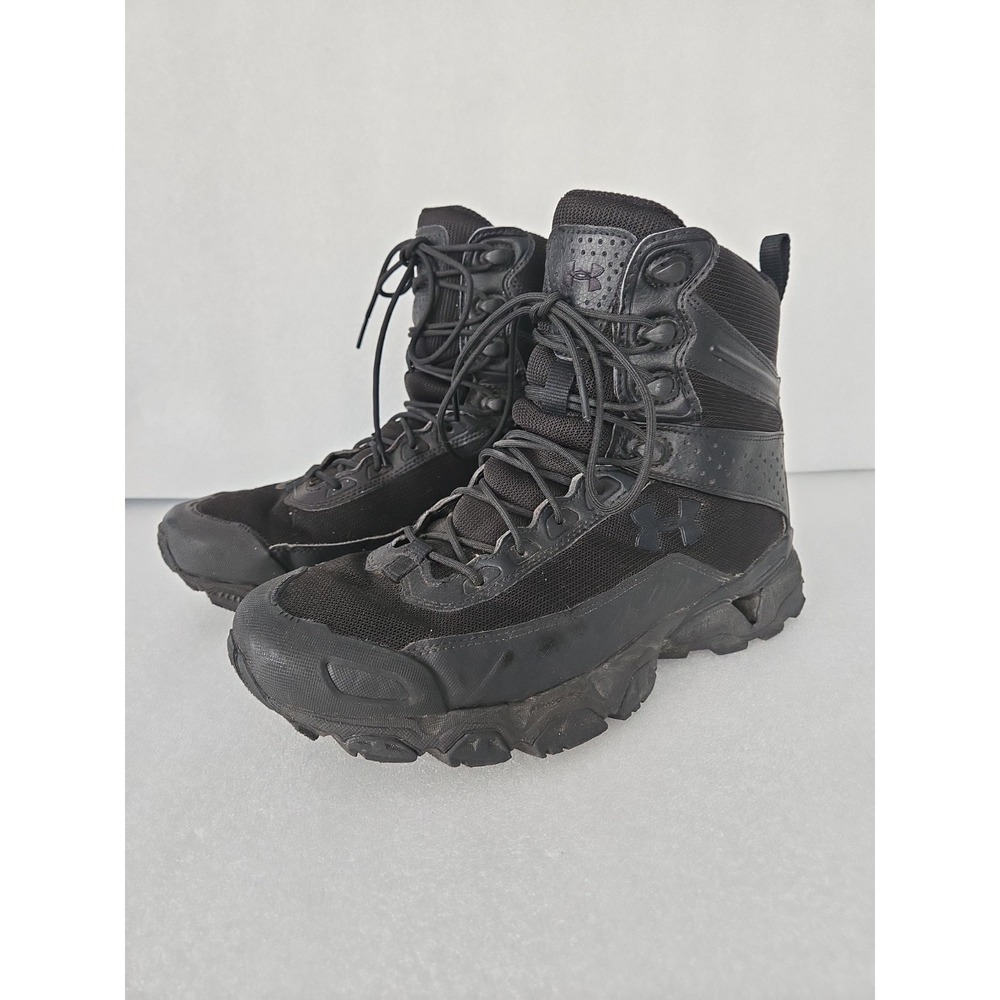 Under Armour Men's Valsetz  Tactical Combat Boots Black‎ Lace Up Sz 9.5
